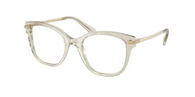 Swarovski Sk2044 3003 Occhiali Da Vista Marroni Per Donna (solo Montatura) In Neutral