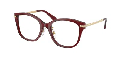 Swarovski Sk2044f Asian Fit 1073 Women's Glasses Clear Size 51 - Free Lenses - Blue Light Block Available In Burgundy