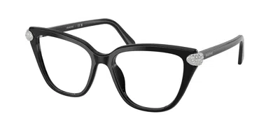 Swarovski Sk2045 1001 Occhiali Da Vista Neri Per Donna (solo Montatura) In Black