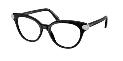 Swarovski Sk2046f Asian Fit 1001 Women's Glasses Black Size 53 - Free Lenses - Blue Light Block Available