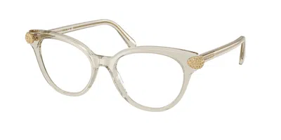 Swarovski Sk2046f Asian Fit 3003 Women's Glasses Brown Size 53 - Free Lenses - Blue Light Block Available In Neutral