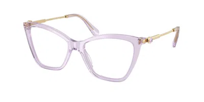 Swarovski Sk2051 1079 Women's Glasses Purple Size 51 - Free Lenses - Blue Light Block Available In White