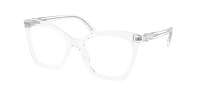 Swarovski Sk2053 1027 Women's Glasses Clear Size 52 - Free Lenses - Blue Light Block Available In Gray