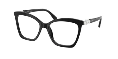 Swarovski Sk2053 1038 Women's Glasses Black Size 52 - Free Lenses - Blue Light Block Available
