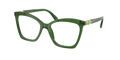Swarovski Sk2053 1081 Women's Glasses Green Size 52 - Free Lenses - Blue Light Block Available