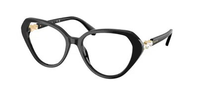 Swarovski Sk2054 1001 Women's Glasses Black Size 53 - Free Lenses - Blue Light Block Available