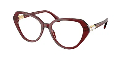Swarovski Sk2054 1073 Women's Glasses Clear Size 53 - Free Lenses - Blue Light Block Available In Brown