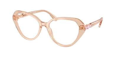 Swarovski Sk2054 1086 Women's Glasses Brown Size 53 - Free Lenses - Blue Light Block Available In Gold