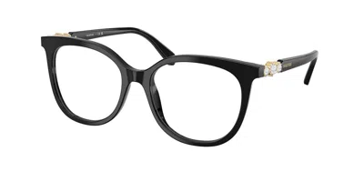 Swarovski Sk2055 1001 Women's Glasses Black Size 52 - Free Lenses - Blue Light Block Available