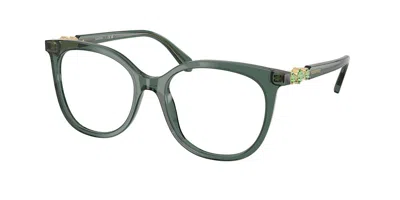 Swarovski Sk2055 1043 Women's Glasses Green Size 52 - Free Lenses - Blue Light Block Available In Neutral