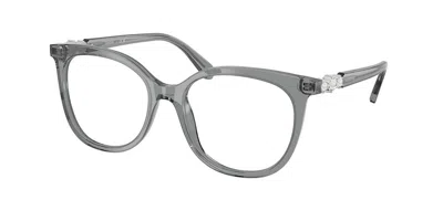 Swarovski Sk2055 1062 Women's Glasses Clear Size 52 - Free Lenses - Blue Light Block Available In Gray