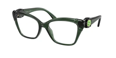 Swarovski Sk2056u 1043 Women's Glasses Green Size 54 - Free Lenses - Blue Light Block Available