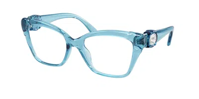 Swarovski Sk2056u 1078 Women's Glasses Blue Size 54 - Free Lenses - Blue Light Block Available