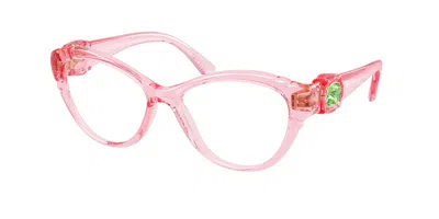 Swarovski Sk2057 1088 Women's Glasses Pink Size 53 - Free Lenses - Blue Light Block Available