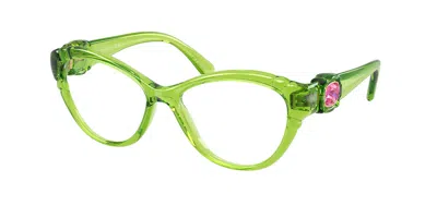 Swarovski Sk2057 1089 Women's Glasses Green Size 53 - Free Lenses - Blue Light Block Available