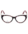 Swarovski Sk5413 Cat Eye Eyeglasses In Red