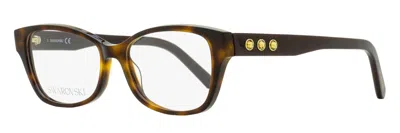 Swarovski Sk5430 Crystal-accented Acetate Eyeglasses In Multi