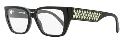 Swarovski Sk5446 Lattice Crystal Eyeglasses In Black