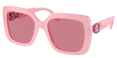 Swarovski Sk6001 20019l Women's Sunglasses Pink Size 55
