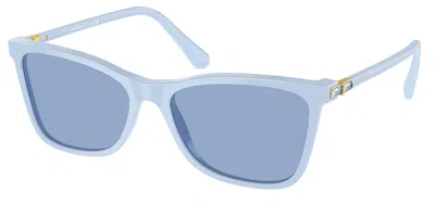 Swarovski Sk6004 10061u Women's Sunglasses Blue Size 55