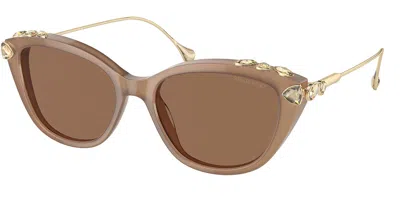 Swarovski Sk6010 2002ok Women's Sunglasses Brown Size 53