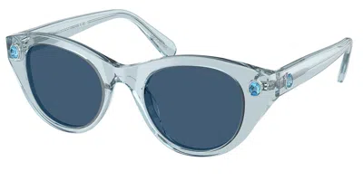 Swarovski Sk6025 106555 Women's Sunglasses Blue Size 47