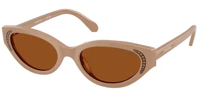 Swarovski Sk6030 106173 Women's Sunglasses Brown Size 52