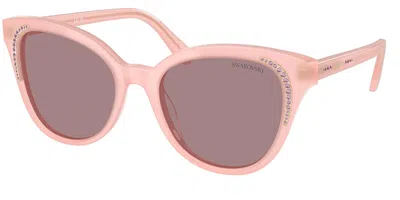 Swarovski Sk6031 10317n Women's Sunglasses Pink Size 53