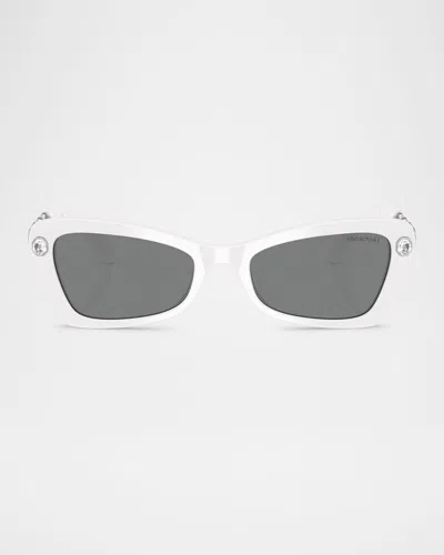Swarovski Sk6033 Geometric Sunglasses In Neutral