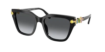 Swarovski Sk6041 Polarized 1001t3 Occhiali Da Sole Neri Per Donna In Black