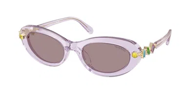 Swarovski Sk6042 1079la Occhiali Da Sole Purple Per Donna