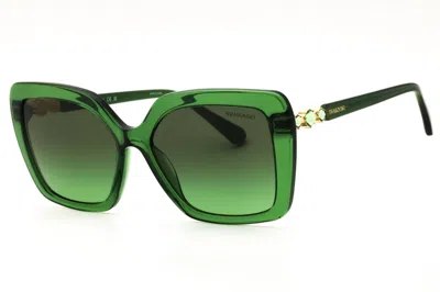 Swarovski Sk6049 10812a Milky Green/green Gradient In Multi