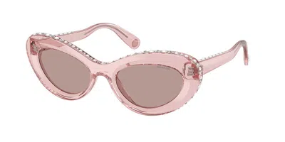 Swarovski Sk6061u 11057n Women's Sunglasses Pink Size 51