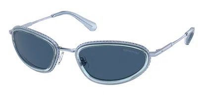 Swarovski Sk7004 400555 Women's Sunglasses Blue Size 55