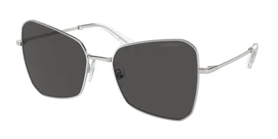 Swarovski Sk7008 400187 Women's Sunglasses Silver Size 57 In Yellow