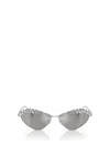 Swarovski Womens Silver Sk7009 Irregular-frame Gem-embellished Metal Sunglasses In Silver