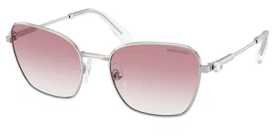 SWAROVSKI SK7029 40018D OCCHIALI DA SOLE ARGENTATI PER DONNA