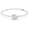 Swarovski Snake Bangle In 白色