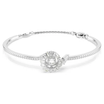 Swarovski Snake Bangle In 白色