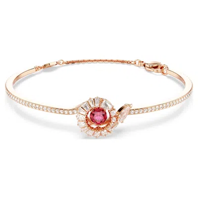 Swarovski Snake Bangle In 紅色