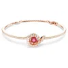 Swarovski Snake Bangle In Red