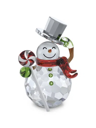 Swarovski Snowman-motif Figurine In White