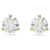 Swarovski Solitaire Stud Earrings In White