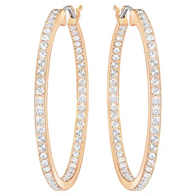 Swarovski Sommerset Hoop Earrings In White