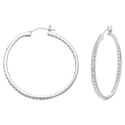 Swarovski Sommerset Hoop Earrings In White