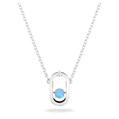 Swarovski Sparkling Dance Necklace In Blue