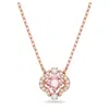 Swarovski Sparkling Dance Necklace In Pink