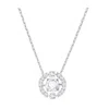 Swarovski Sparkling Dance Round Necklace - In Gray