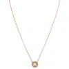 Swarovski Sparkling Dance Round Necklace In Rose Gold In Gold