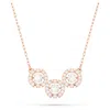 Swarovski Sparkling Dance Trilogy Necklace In White